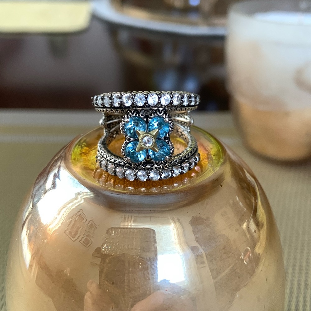 Barbara Bixby Blue Topaz Ring